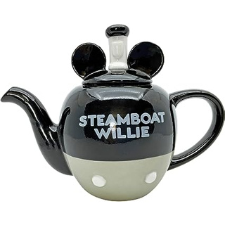 Sanart Walt Disney Company ครบรอบ 100 ปี D100 มิกกี้เมาส์กาน้ำชา Steamboat Willie ประมาณ 450 มล. SAN4177