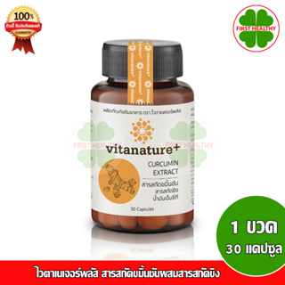 vitanature+ Curcumin ไวตาเนเจอร์พลัส สารสกัดขมิ้นชันผสมสารสกัดขิง (1 ขวด 30 แคปซูล)