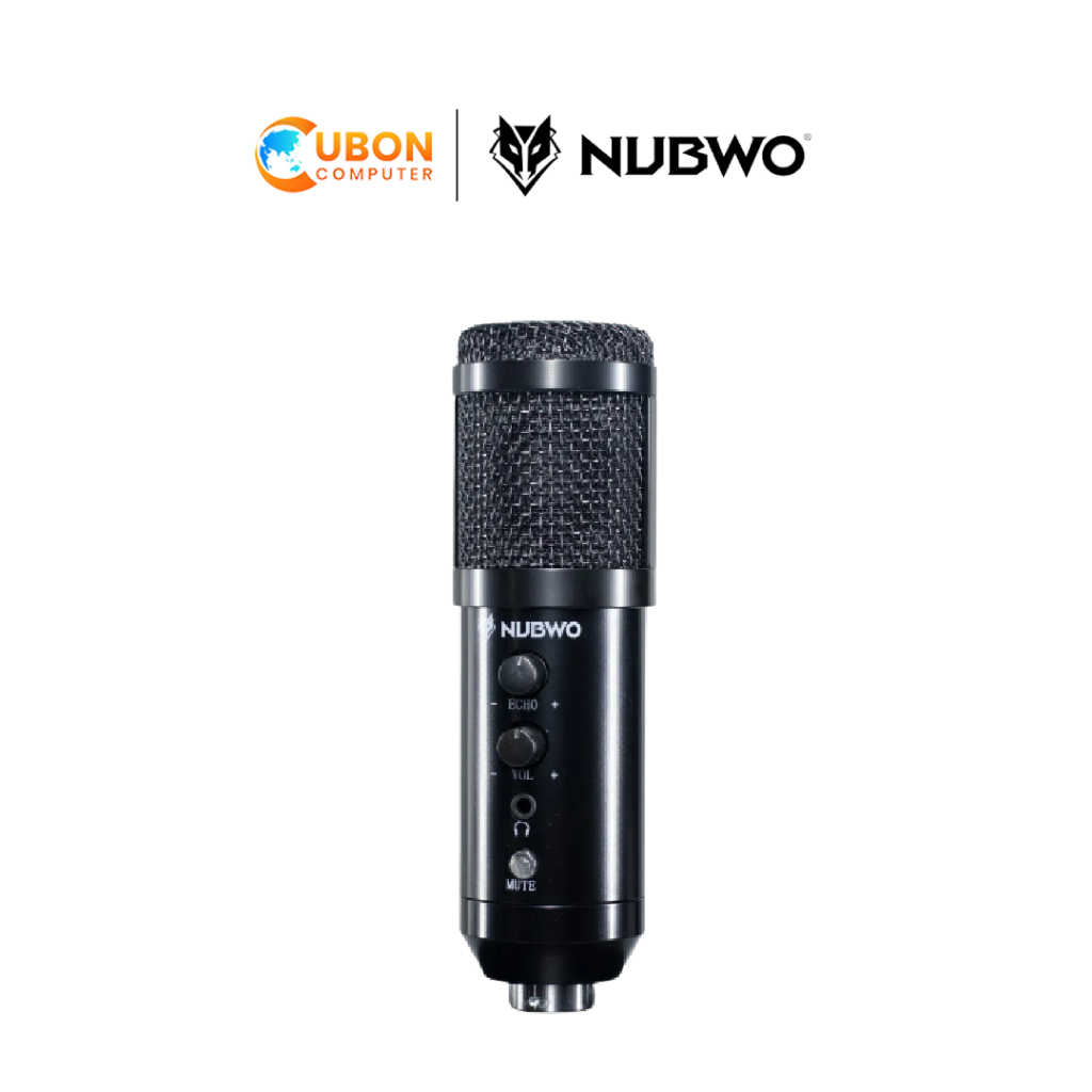 NUBWO CONDENSER MICROPHONE M24 (ไมโครโฟน) 48KHz USB BLACK รับประกัน 1