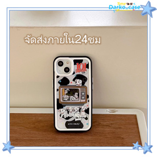 🎈จัดส่งภายใน24ชม🎈เคส for iPhone 11 14 Pro Max Case for iPhone 12 13 ป้องกันการตก การป้องกัน ถอด การ์ตูน ขอบดำ แฟชั่น