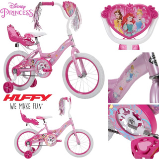 นำเข้า🇺🇸 จักรยานเด็กลายเจ้าหญิง สำหรับ5-8 ขวบ Disney Princess Girls 16" Sidewalk Bike with Training-Wheels by Huffy