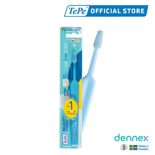 TePe Select Compact แปรงสีฟัน ขนนุ่ม หัวแปรงเรียวเล็ก เทเป้ ซีเลค คอมแพค 1 ชิ้น (คละสี) by Dennex