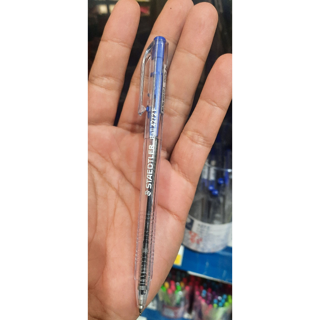 ปากกาลูกลื่น-staedtler-กระปุก-50-ด้าม-ปากกาลูกลื่นแบบกด-สเต็ดเล่อร์-ปากกากด-หัว-0-7mm-รุ่น-ballpoint-pen-4272