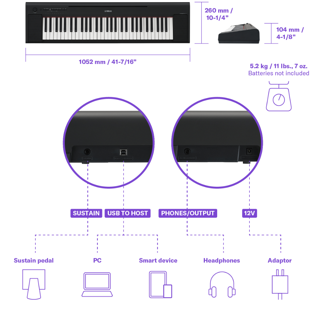 yamaha-np-15-digital-piano-61-keys-เปียโนไฟฟ้า-ขนาดพกพา-61-คีย์