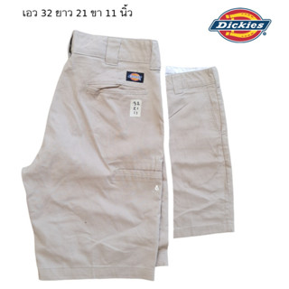 Dickies กางเกงสามส่วน 5 กระเป๋า สีครีม size 32