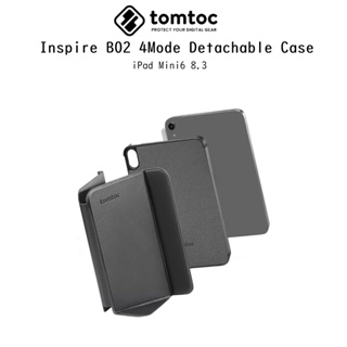 Tomtoc Inspire B02 4 Mode Detachable Case เคสหนังกันกระแทกเกรดพรีเมี่ยม เคสสำหรับ iPad Mini6 8.3 Inch