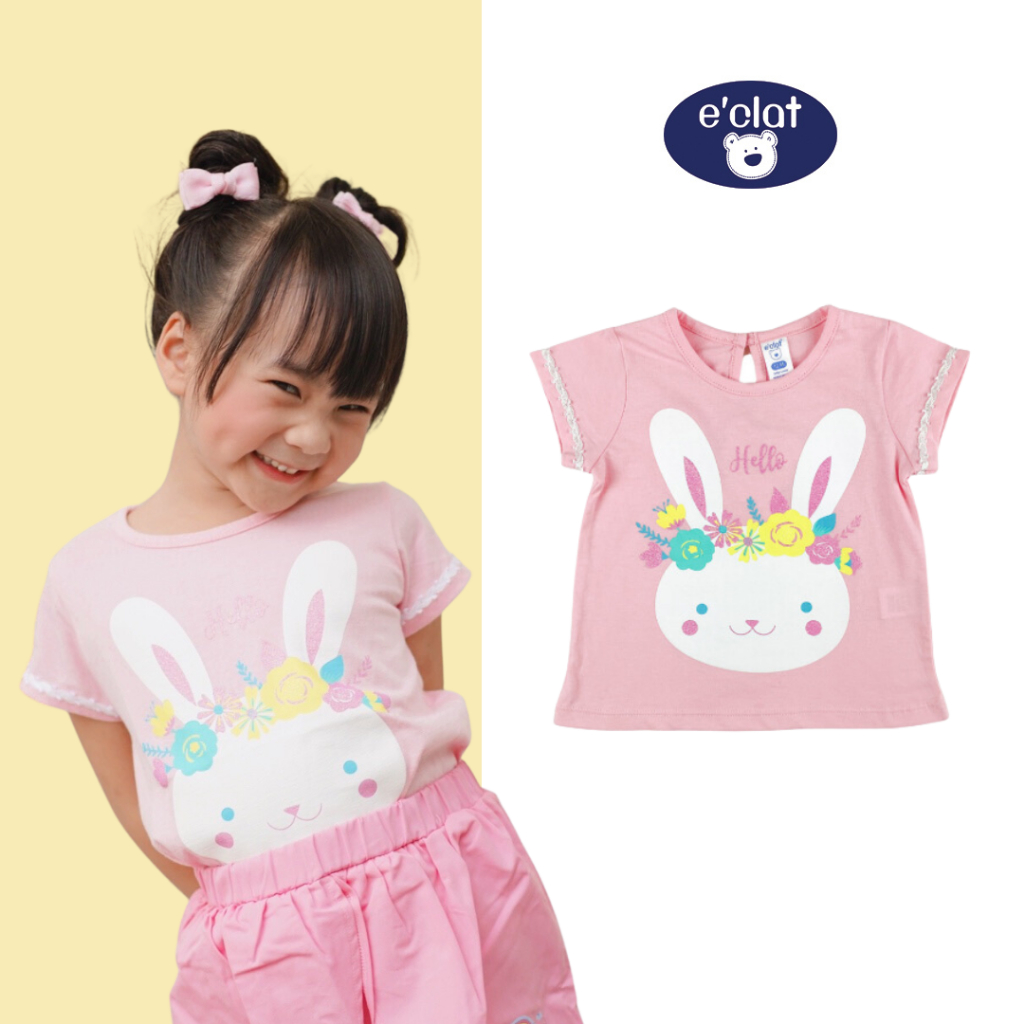 eclat-เสื้อยืด-คอกลม-กระดุมคอหลัง-พิมพ์ด้านหน้าเพิ่มกริตเตอร์-เด็กผู้หญิง-1-6ปี-ผ้าcotton100-เจอร์ซี่-sku6835