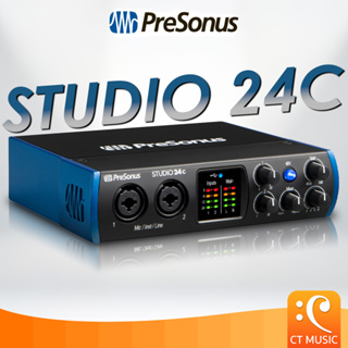 [จัดส่งด่วน] PreSonus Studio 24C ออดิโออินเตอร์เฟส - รับประกันศูนย์ 1 ปี Audio Interface Studio24c 24c Studio-24c 24-c