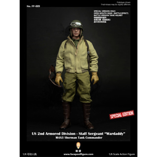 พร้อมส่ง! ฟิกเกอร์ Facepoolfigure FP-009B 1/6 US 2nd Armored Division - Staff Sergeant "Wardaddy" (Special Edition)