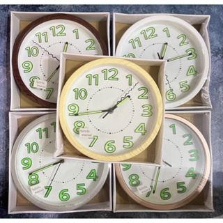 นาฬิกาพรายน้ำ เดินเรียบไร้เสียง นาฬิกาแขวน รุ่น195   นาฬิกาเรืองแสงในที่มืด นาฬิกาติดผนัง นาฬิกา นาฬิกาแขวน ติดผนัง