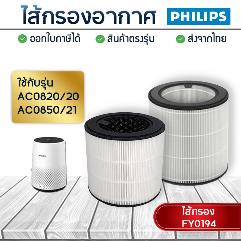 ภาพหน้าปกสินค้าไส้กรองอากาศ Philips AC0820/20 AC0850/21 ไส้กรอง FY0194 เครื่องฟอกอากาศ Philips Air Purifier Filter Nano Protect