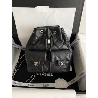 กระเป๋าเป้ผู้หญิงchanel//BACKPACK   IN LAMB LEATHER