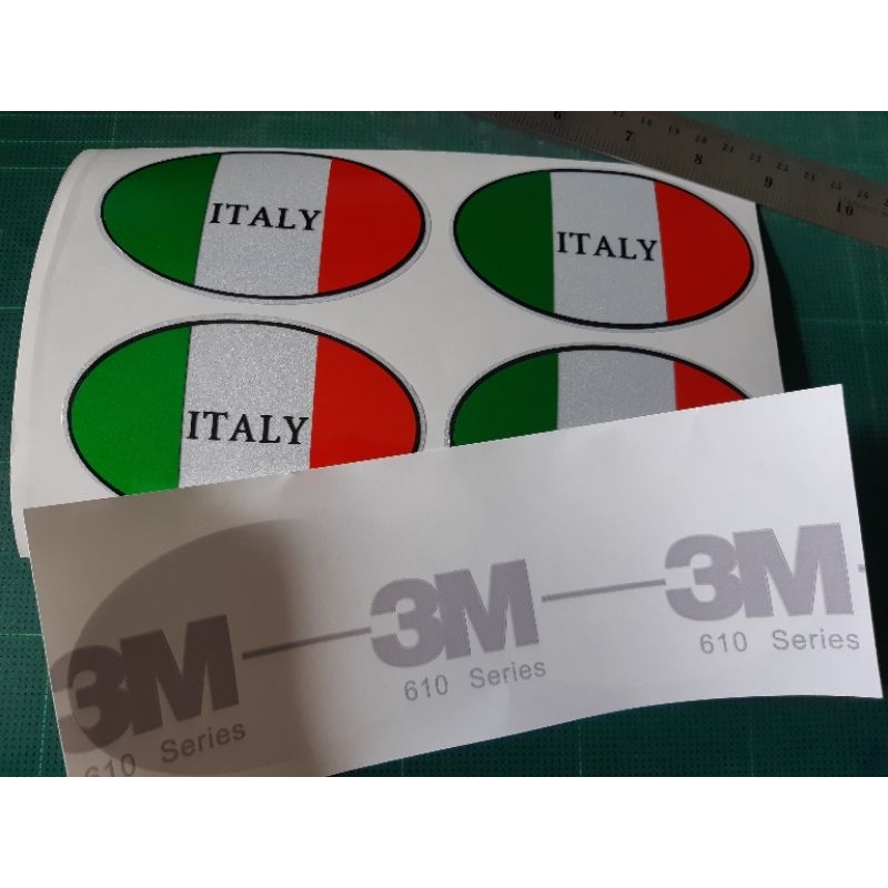 สติ๊กเกอร์-italy-สะท้อนแสง3m-งานตัด3m-แท้-สะท้อนแสงพร้อมส่งจร้า