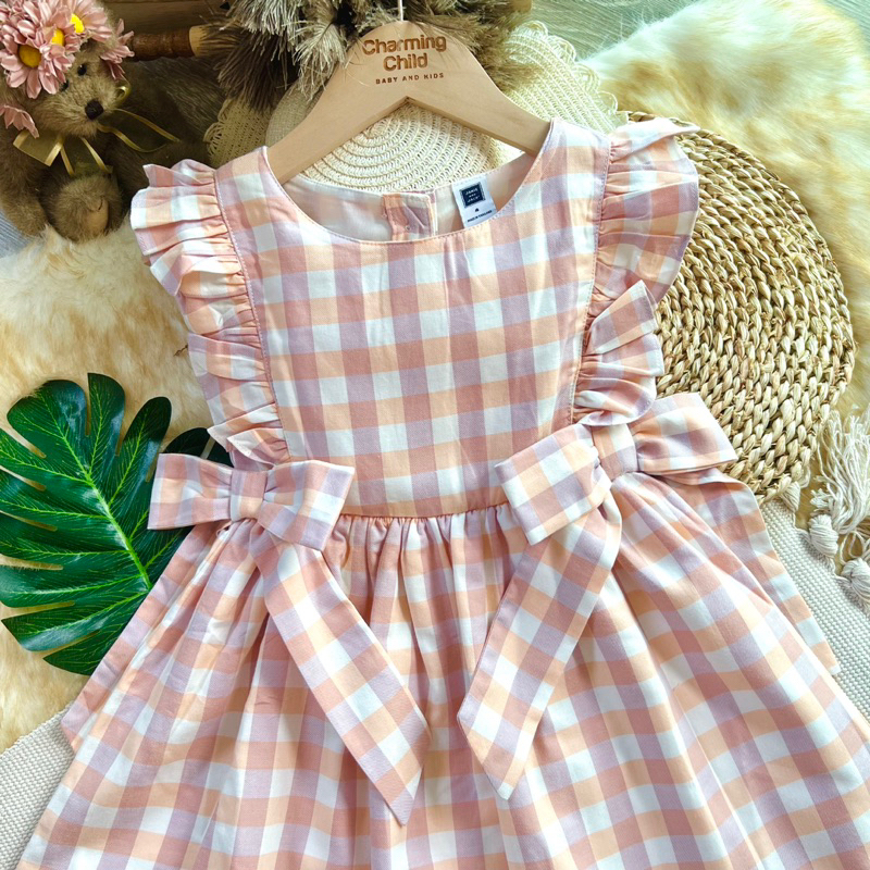 pliad-button-cotton-dress-janie-and-jack-เดรส