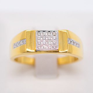 แหวนดีไซน์สวย แหวนเพชร แหวนทองเพชรแท้ ทองแท้ 37.5% (9K) ME546