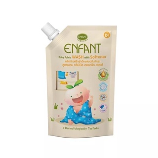 ENFANT (อองฟองต์) น้ำยาซักผ้าเด็กอ่อนผสมปรับผ้านุ่ม 600ml.