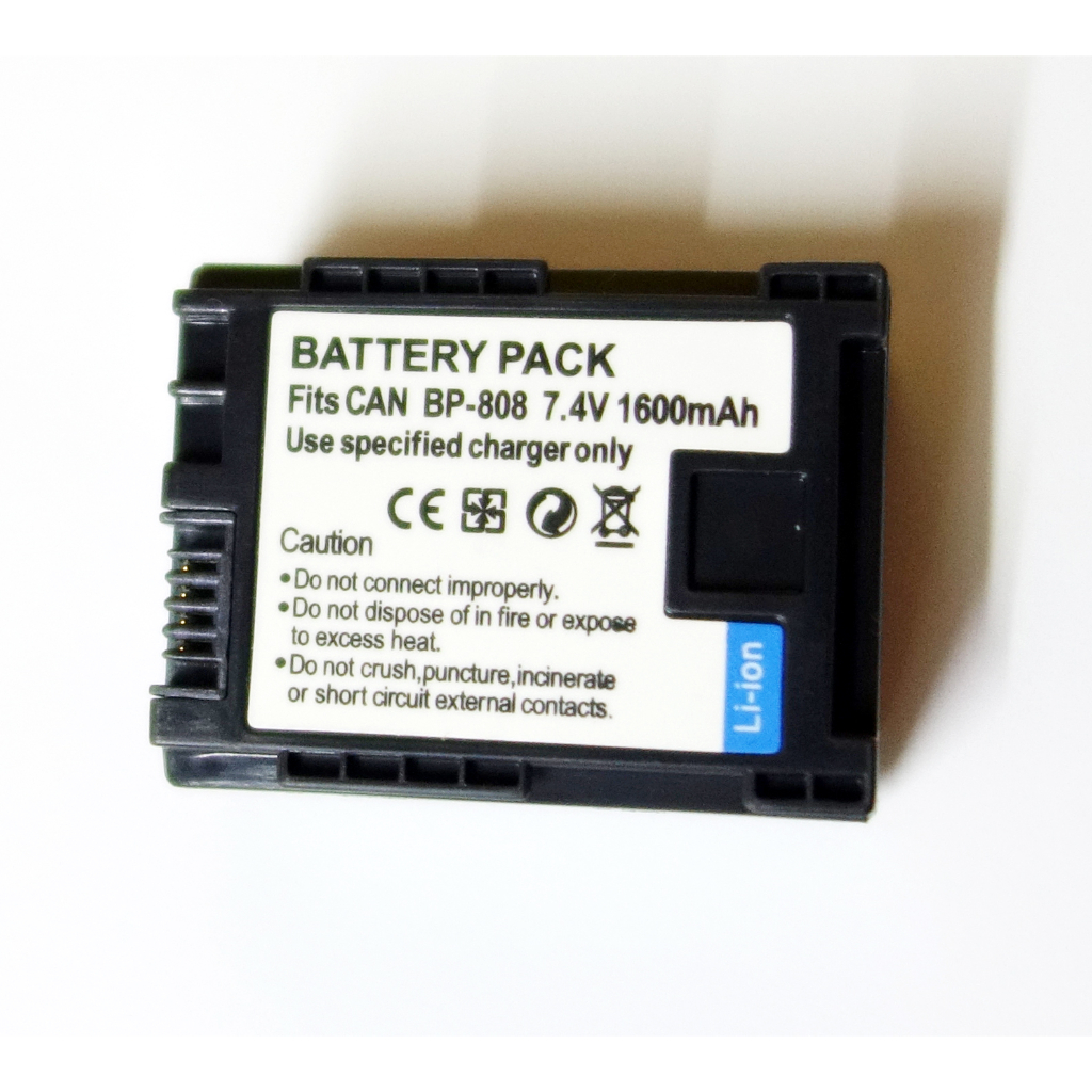 แบตกล้องวีดีโอ-canonรุ่น-bp-808-809-ของใหม่เทียบส่งไวราคาถูกสุด-ประกันร้าน1เดือน