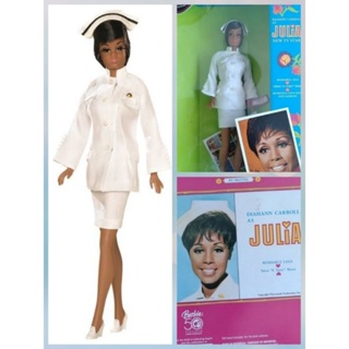 Barbie 50th Anniversary Diahann Carroll as Julia doll ขายตุ๊กตาบาร์บี้ดารา Julia รุ่นครบรอบ50ปี 🩺💉 สินค้าพร้อมส่ง💉🩺