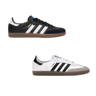 (พร้อมส่ง) ของแท้ สุดฮิต รองเท้าผ้าใบ Adidas Samba OG white gum สีขาว / Black สีดำ ตัว OG🤍