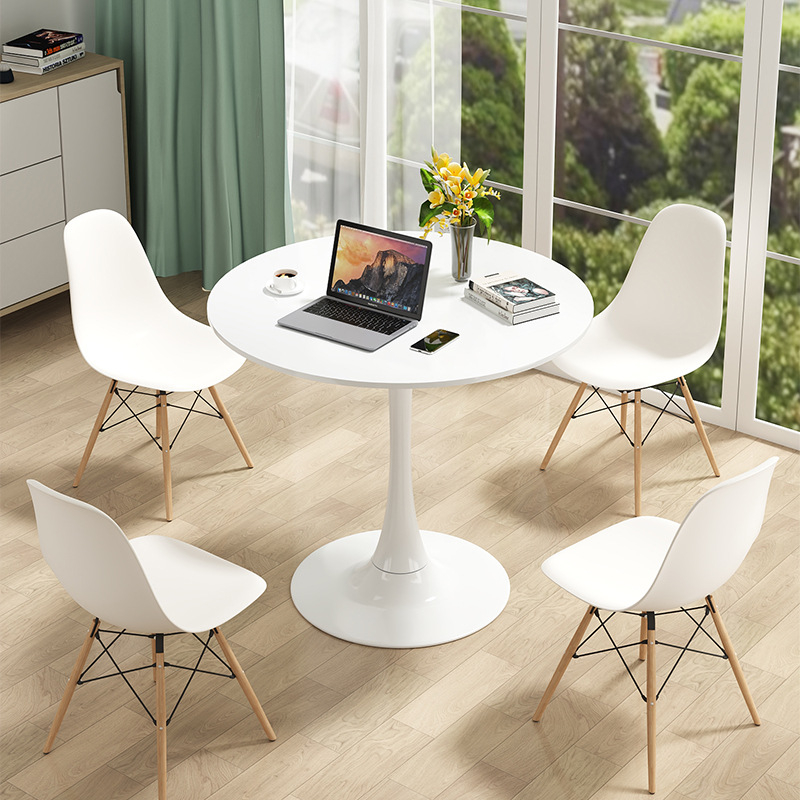 โต๊ะกลม-สไตล์นอร์ดิก-โต๊ะรับประทานอาหาร-round-dining-table-80-70-60cm