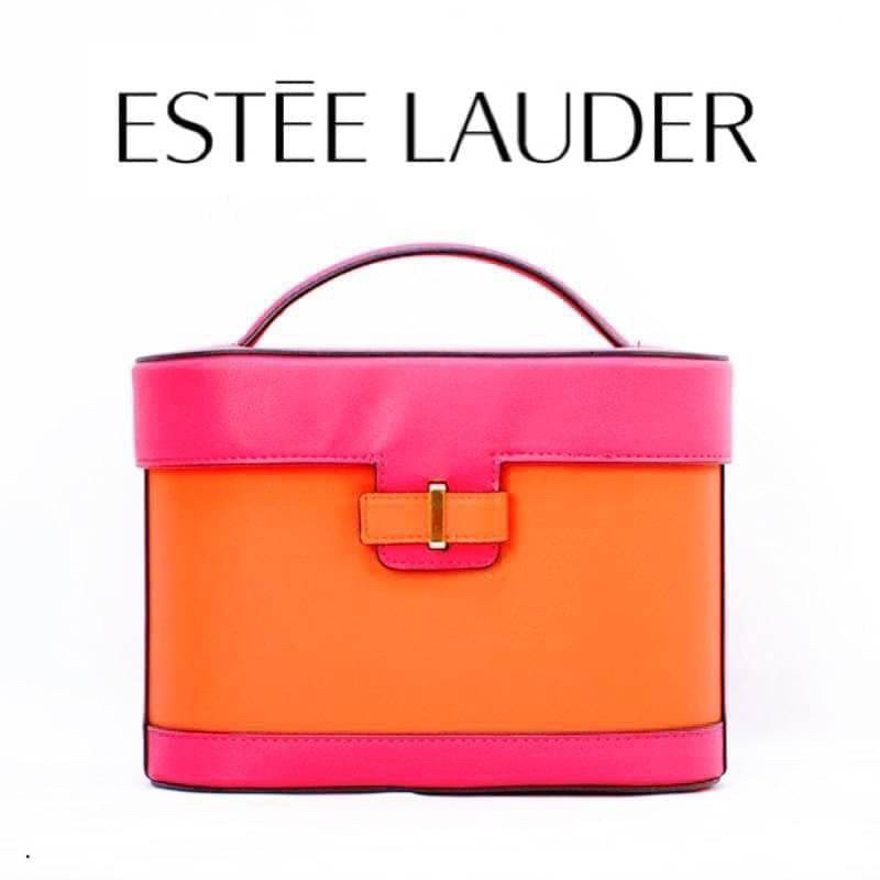 กระเป๋า-estee-lauder-make-up-two-tone-bag-แท้