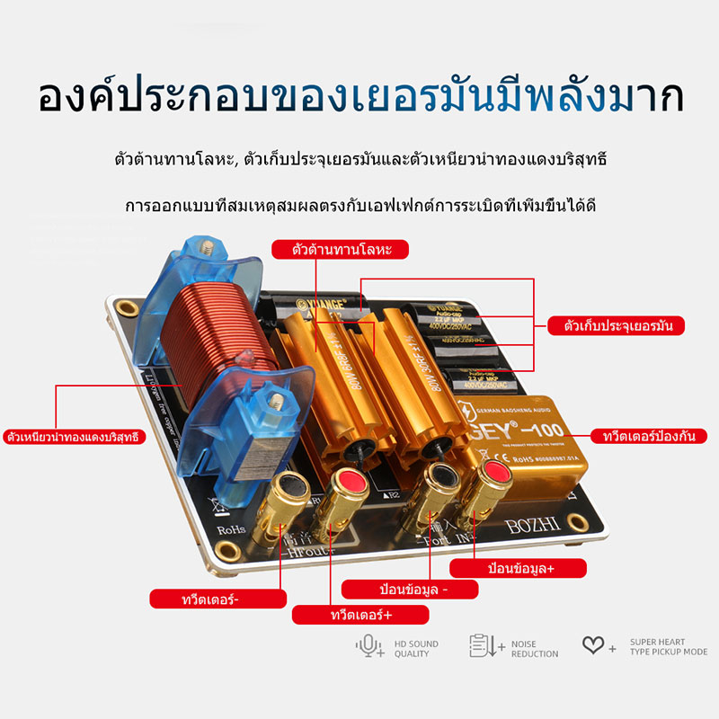 เน็ตเวิร์ค2ทาง-q1-crossover-network-ตัวแบ่งความถี่สูงและต่ำ-งานประกอบตู้-ประกอบลำโพง-เน็ตเวิร์ค-2ทาง-ตัวแยกสัญญาณเสียง