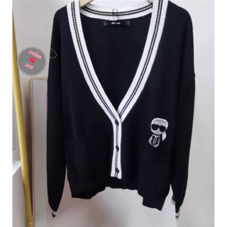 Karl Lagerfeld Cardigan สีดำ🖤🖤แท้💯 น่ารักมาก