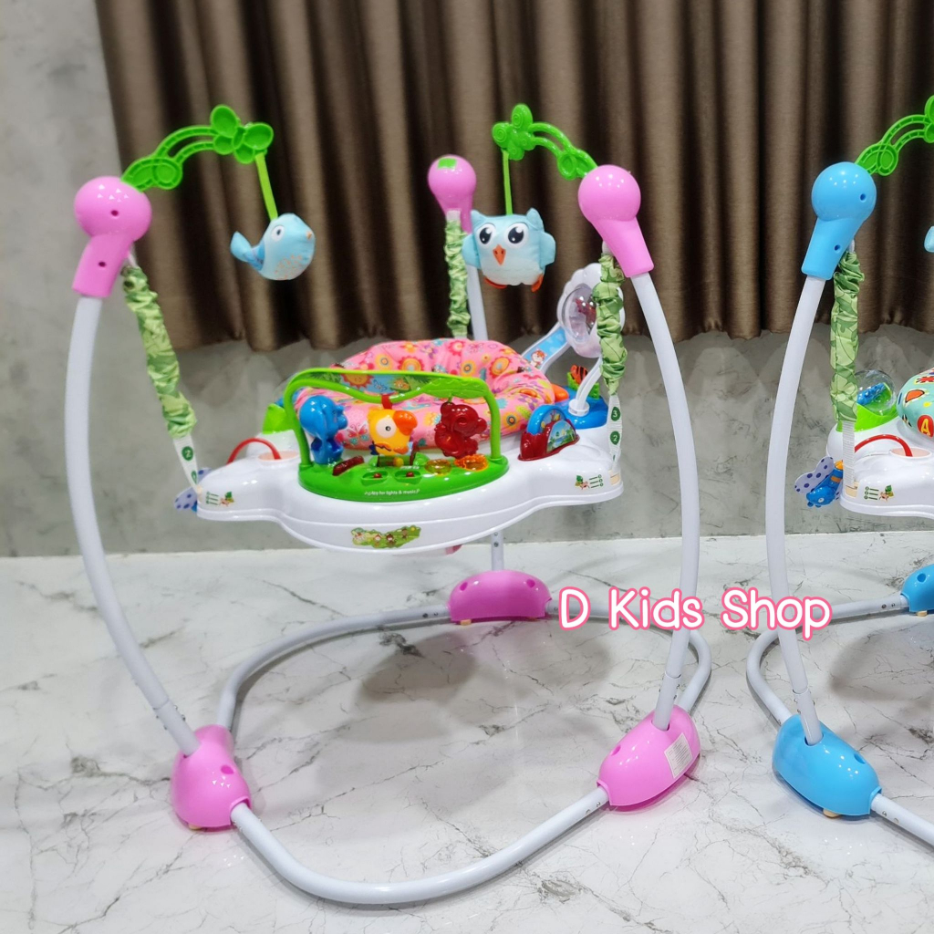 จั้มเปอร์เด็ก-เก้าอี้กระโดด-jumperoo-รถหัดเดิน-มีเสียงดนตรี-มีไฟ-เสริมพัฒนาการเด็ก