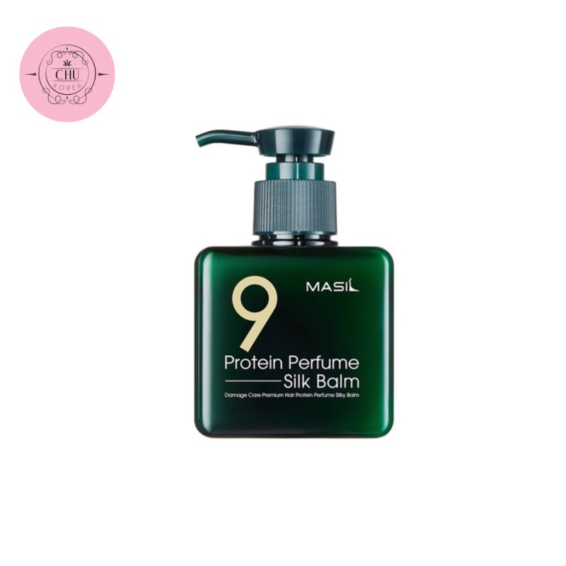 พร้อมส่ง-ถูกที่สุด-masil-9-protein-perfume-silk-balm-โปรตีนบำรุงผมกลิ่นหอมหรู-ขนาด-180ml