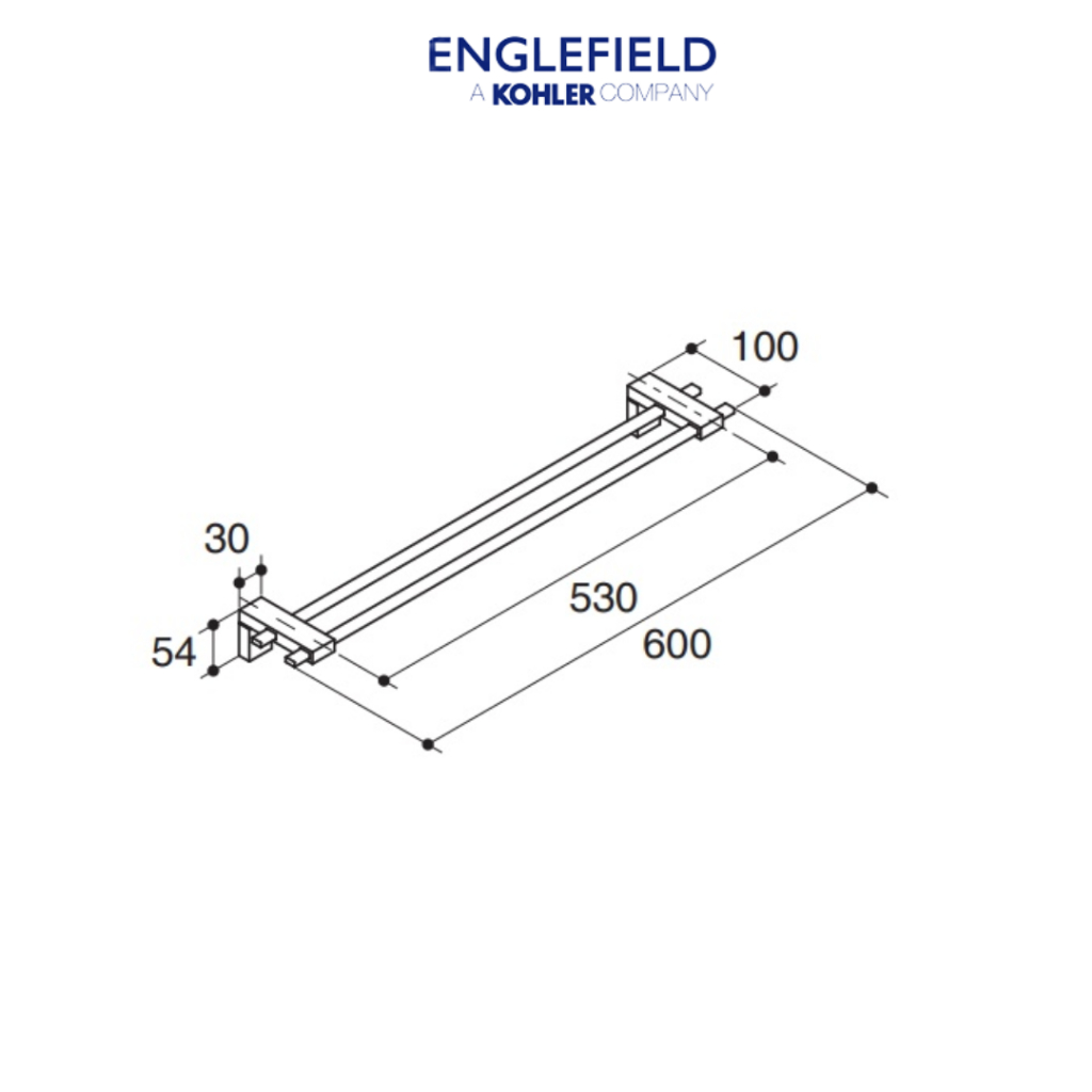 englefield-tozzo-60-cm-double-towel-bar-ราวแขวนผ้าคู่-60-เซนติเมตร-รุ่นทอสโซ่-k-72560x-cp