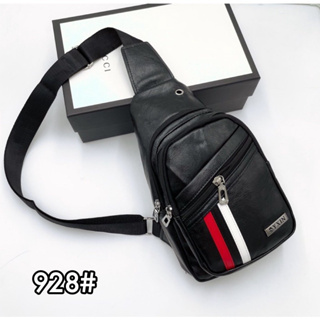 (พร้อมส่ง) 928#New กระเป๋าคาดอก กระเป๋าสะพายไหล่ผู้ชาย YXIN Fashion หนัง PU มีขายราคาส่ง