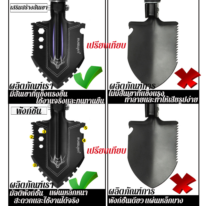 นําเข้าจากเยอรมนี-สิ่งแนะนำกลางแจ้งrgพลั่วพับได้-พลั่วอเนกประสงค์-พลั่วเอนกประสงค์-พลั่วกลางแจ้ง-พลั่วสนาม-พลั่วขุดดิน