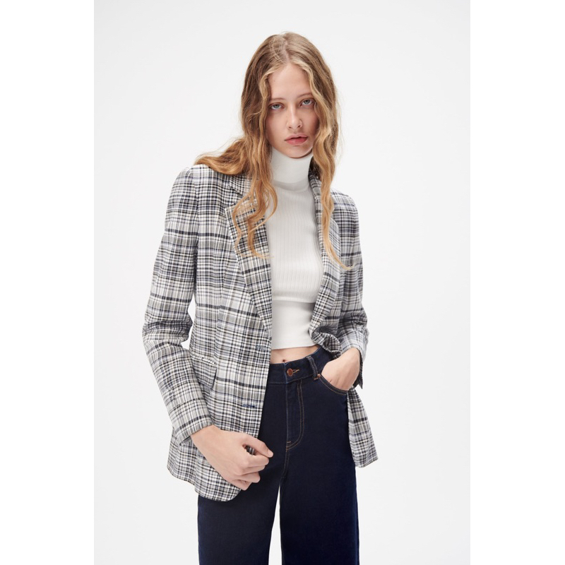 Zara Blazer Size S (มือสอง) Shopee Thailand