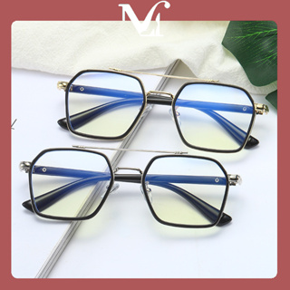 [MOYENNE TH] แว่นตา วินเทจ กรอบสี่เหลี่ยม ป้องกันแสงสีฟ้า สไตล์แฟชั่น แนวโน้มยอดนิยม เลนส์ที่ถอดออกได้ ยูนิฟอร์ม