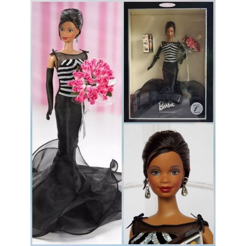 mattel-barbie-doll-40th-anniversary-african-american-ขายตุ๊กตาบาร์บี้งานกล่อง-barbie-40th-anniversary-สินค้าพร้อมส่ง