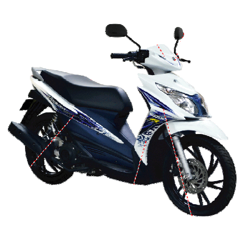 ท่อไอดี-hayate-125-หัวฉีด-ฮายาเต้-125-หัวฉีด-แท้ศูนย์-suzuki-ซูซูกิ-คอหรีด-13111-13ha0-000