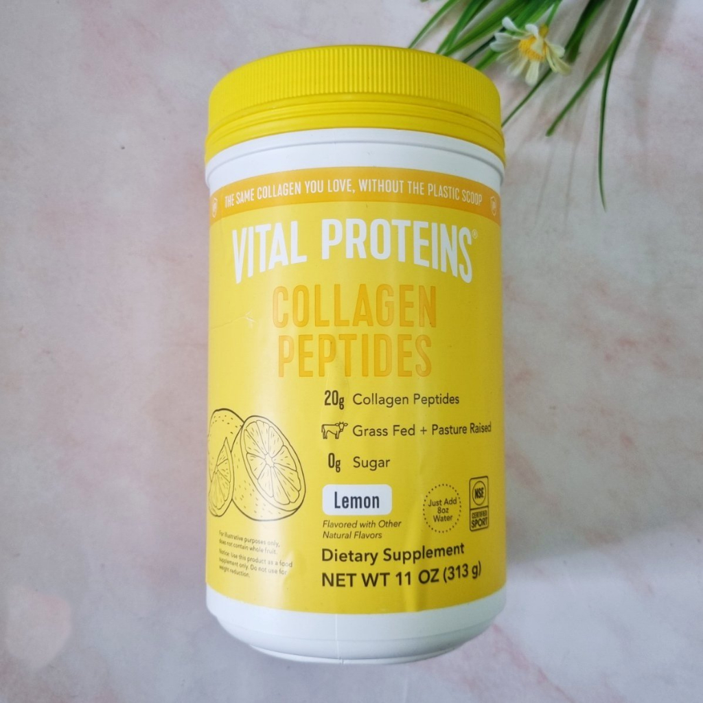 [Vital Proteins®] Collagen Peptide, Lemon 11 oz. คอลลาเจน เปปไทด์ ชนิด