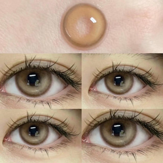 【graded Lens uyaai คอนแทคเลนส์ สีน้ําตาล 2 ชิ้น ไม่มีค่าสายตา ใส่แฟชั่น รุ่นเดียวกับ ใหม่ ดาวิกา