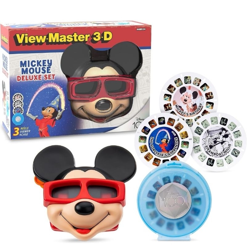 ลิขสิทธิ์-แท้-จากอเมริกา-disney-100-view-master-3d-mickey-mouse-deluxe-boxset