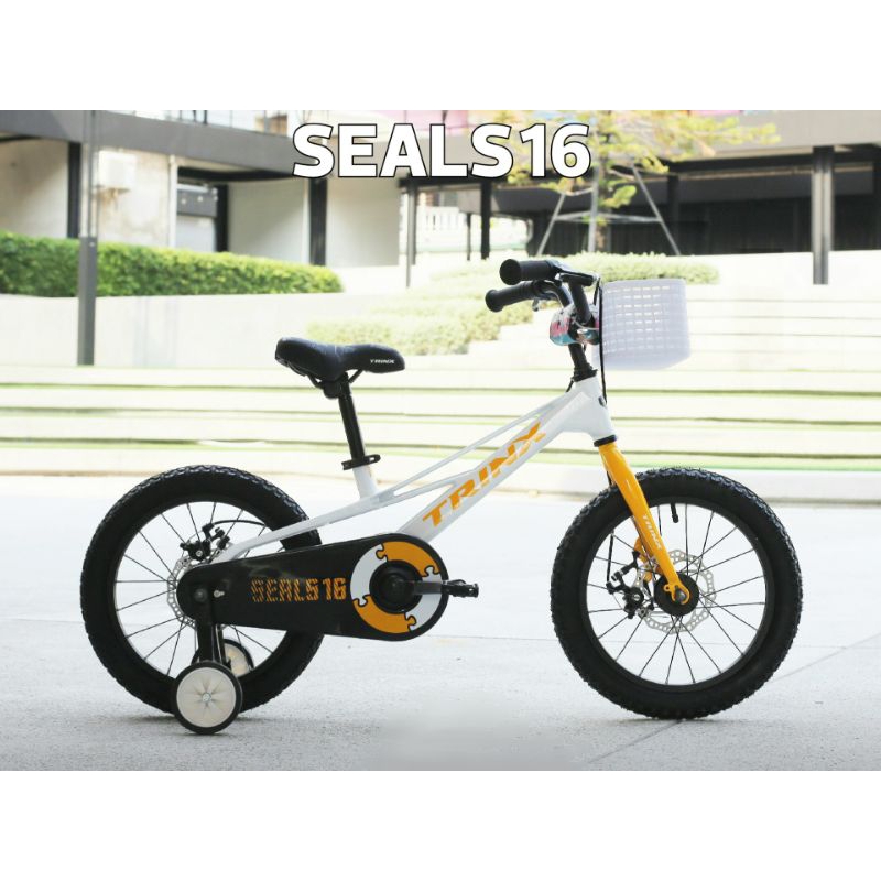 trinx-seals-16-ผ่อน0-ส่งฟรี-จักรยานเด็ก-มีล้อพ่วง-ล้อ-16-ไม่มีเกียร์-ดิสก์เบรค-เฟรมแม็กนีเซียมอัลลอย-แถมตะกร้า