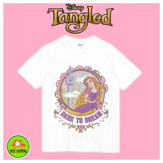 เสื้อDisney ลาย Rapunzel สีขาว ( TM-019 )