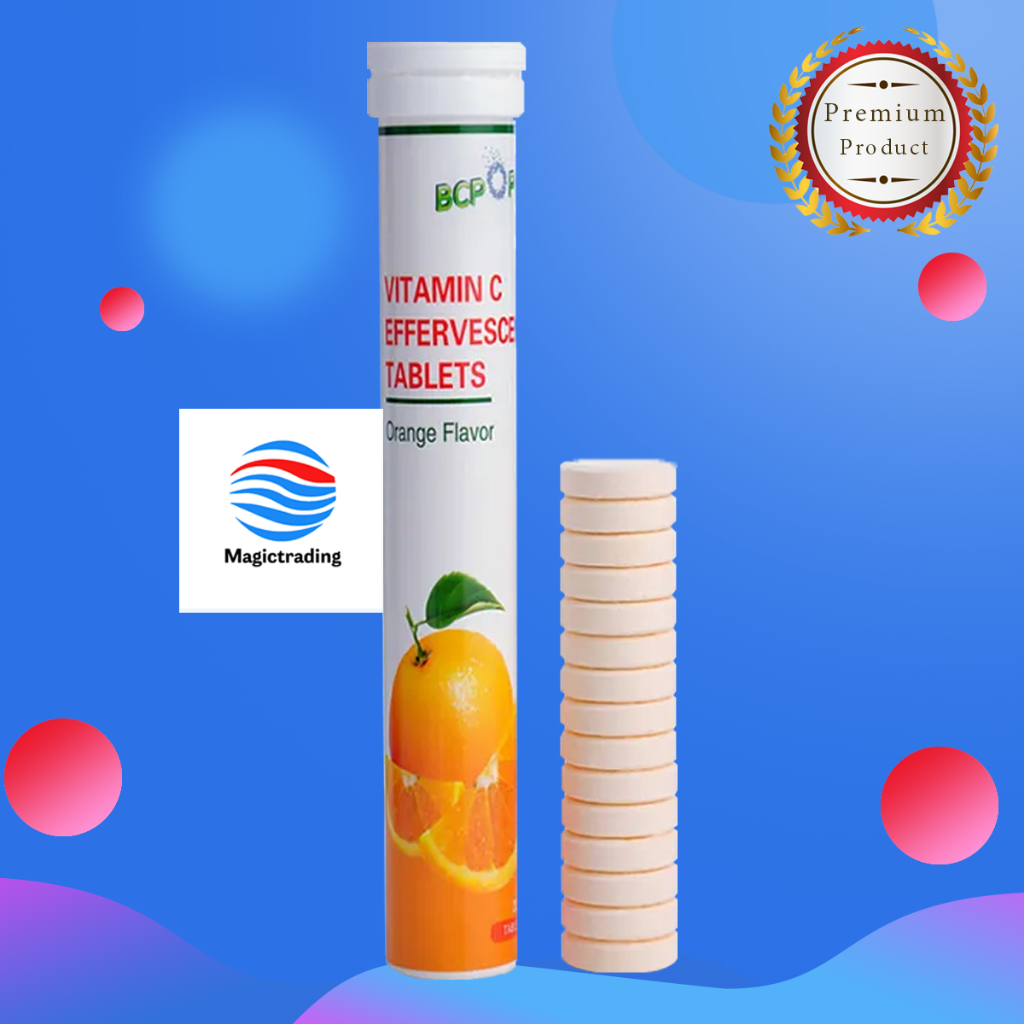 Biocaro BCPPO Vitamin c 1000 mg / 20 Effervescent Tablets Shopee Thailand