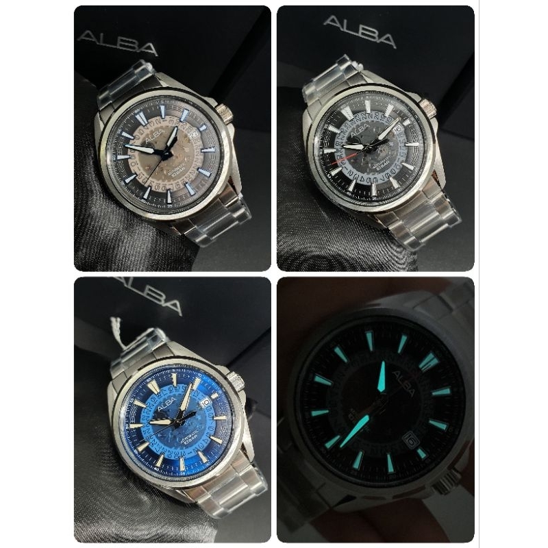 นาฬิกาข้อมือผู้ชาย ALBA Skeleton Sportive Automatic | Shopee Thailand