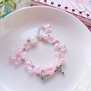 Bracelet กำไลข้อมือ สร้อยข้อมือ Pink bracelet | Chanis Store