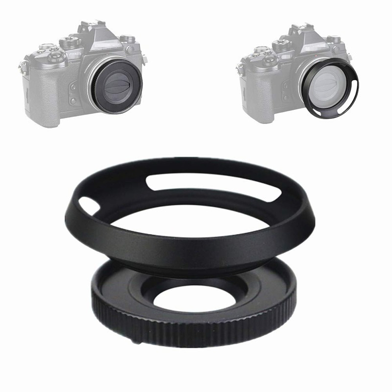 JJC Z-014-42II Auto lens cap & Lens hood kit for Olympus 14-42mm f/3.5 ...