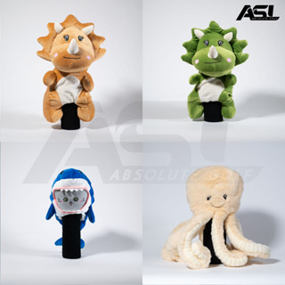 Golf Head Cover Fancy #D #FW/U ครอบตุ๊กตา ไดโนเสาร์ ฉลามเหมียว ปลาหมึก สำหรับใส่หัวไม้กอล์ฟ