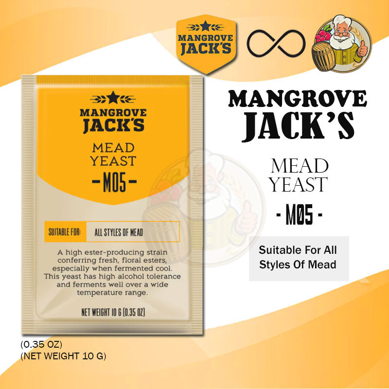 ยีสต์ หมักเบียร ทำเบียร์ (Yeast) Mangrove Jack’s M05 Mead Craft