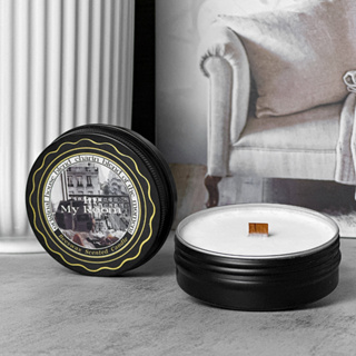 CHARIN เทียนหอมพกพา Beeswax Tin Candle 60 g - เทียนหอมจากน้ำหอมบริสุทธิ์ ช่วยฟอกอากาศได้