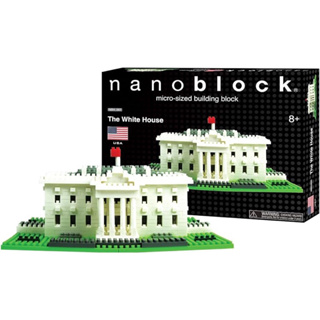 แท้ 100% จากญี่ปุ่น Nano Block Kawada นาโน บล็อค ทำเนียบขาว NB-003 The White House United States