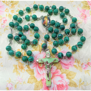 #1 สายประคำ คาทอลิก มาลาไคท์ 8 มม. Malachire Catholic Rosary ( 8 mm.)